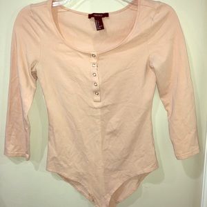Forever 21 blush body suit